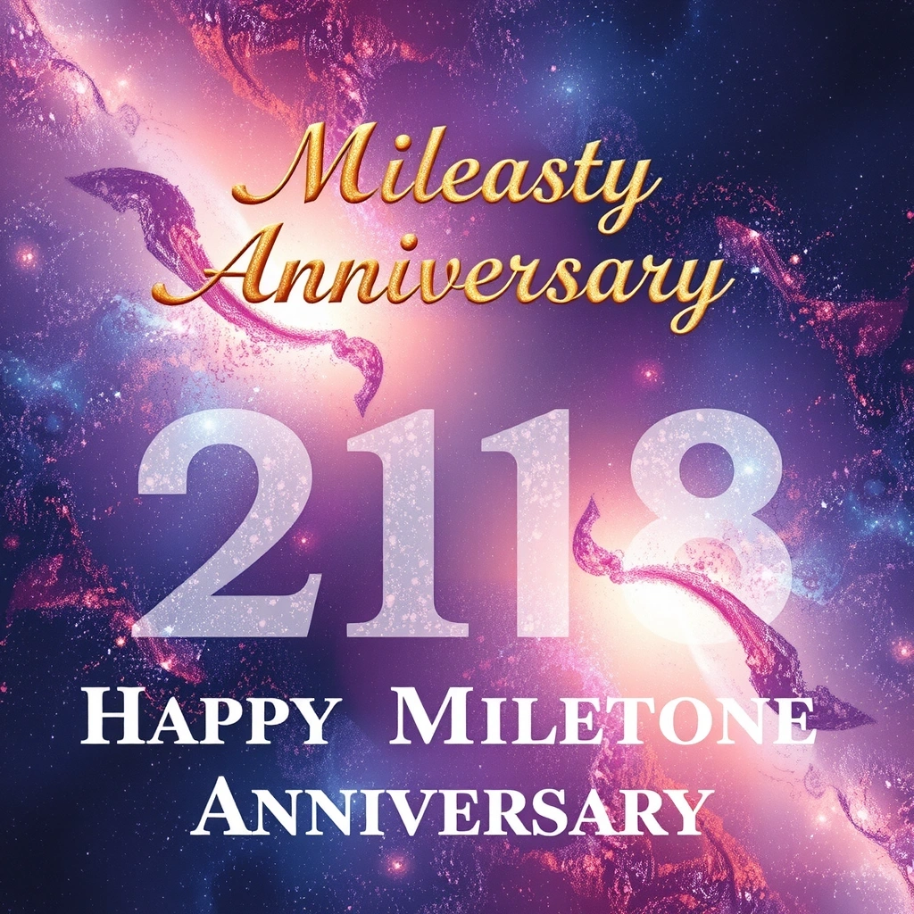 Cosmic background celebrating 15 years